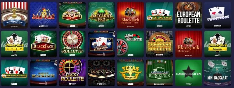 Binobet Casino jeux table